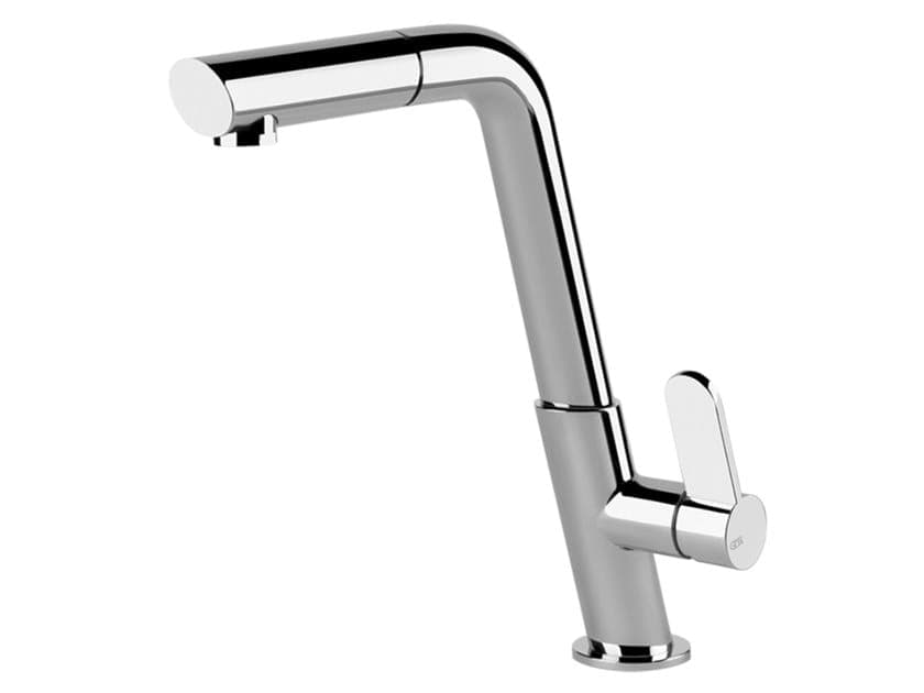 INCLINE | Kitchen mixer tap with pull out spray 731378 Gessi