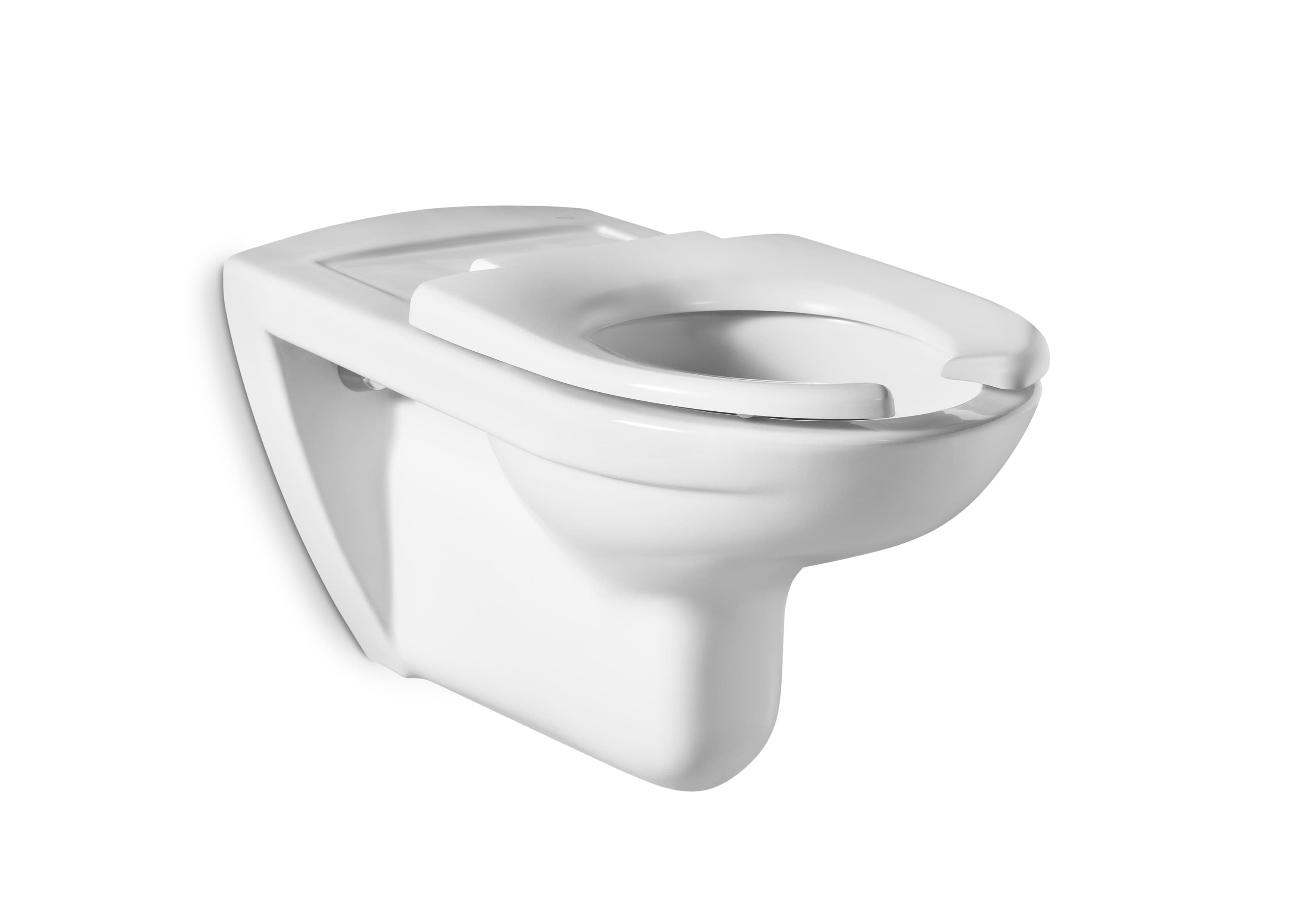 Vitreous china wall-hung WC with horizontal outlet Roca A346237000