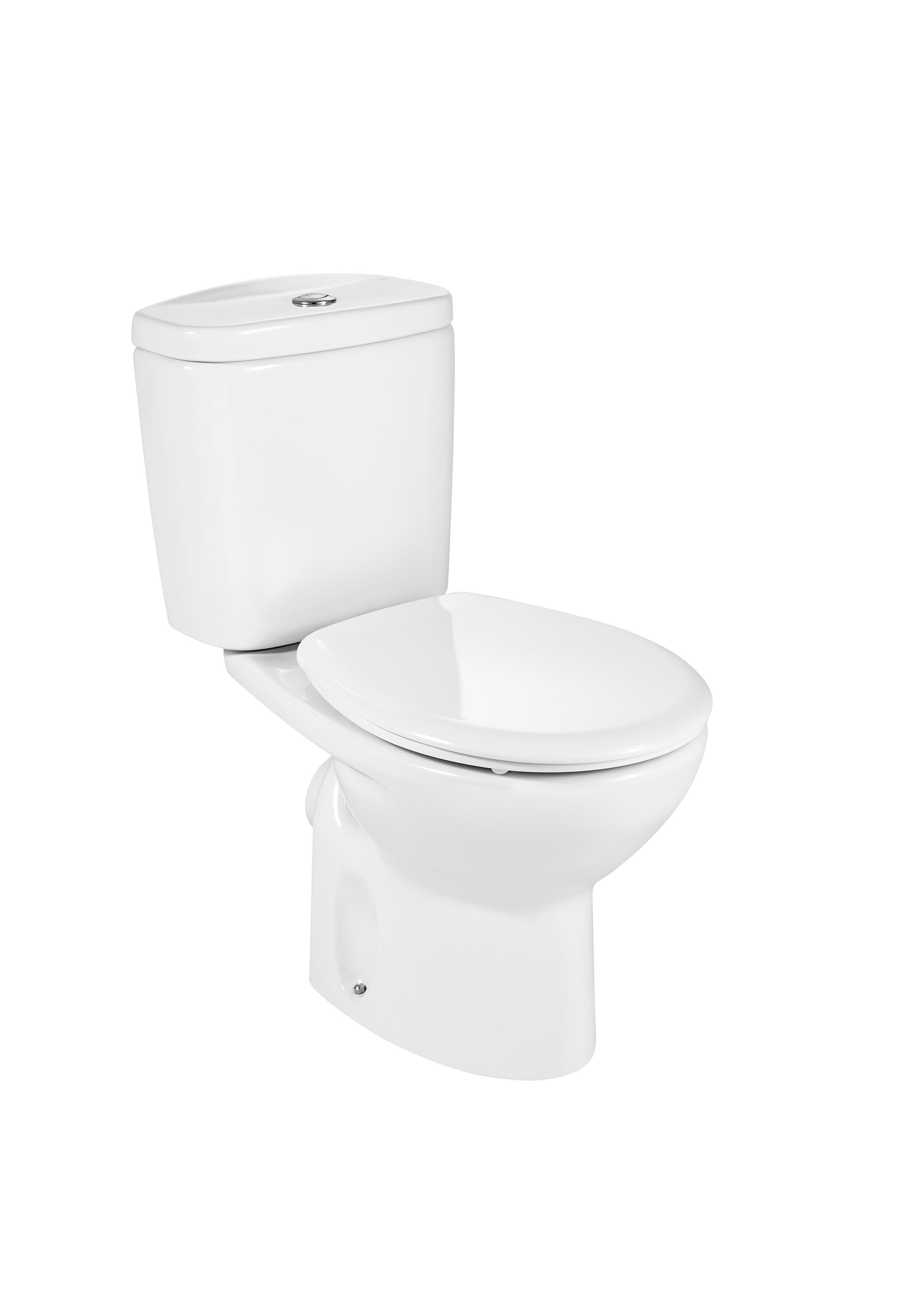Vitreous china close-coupled WC with horizontal outlet Roca A342395460