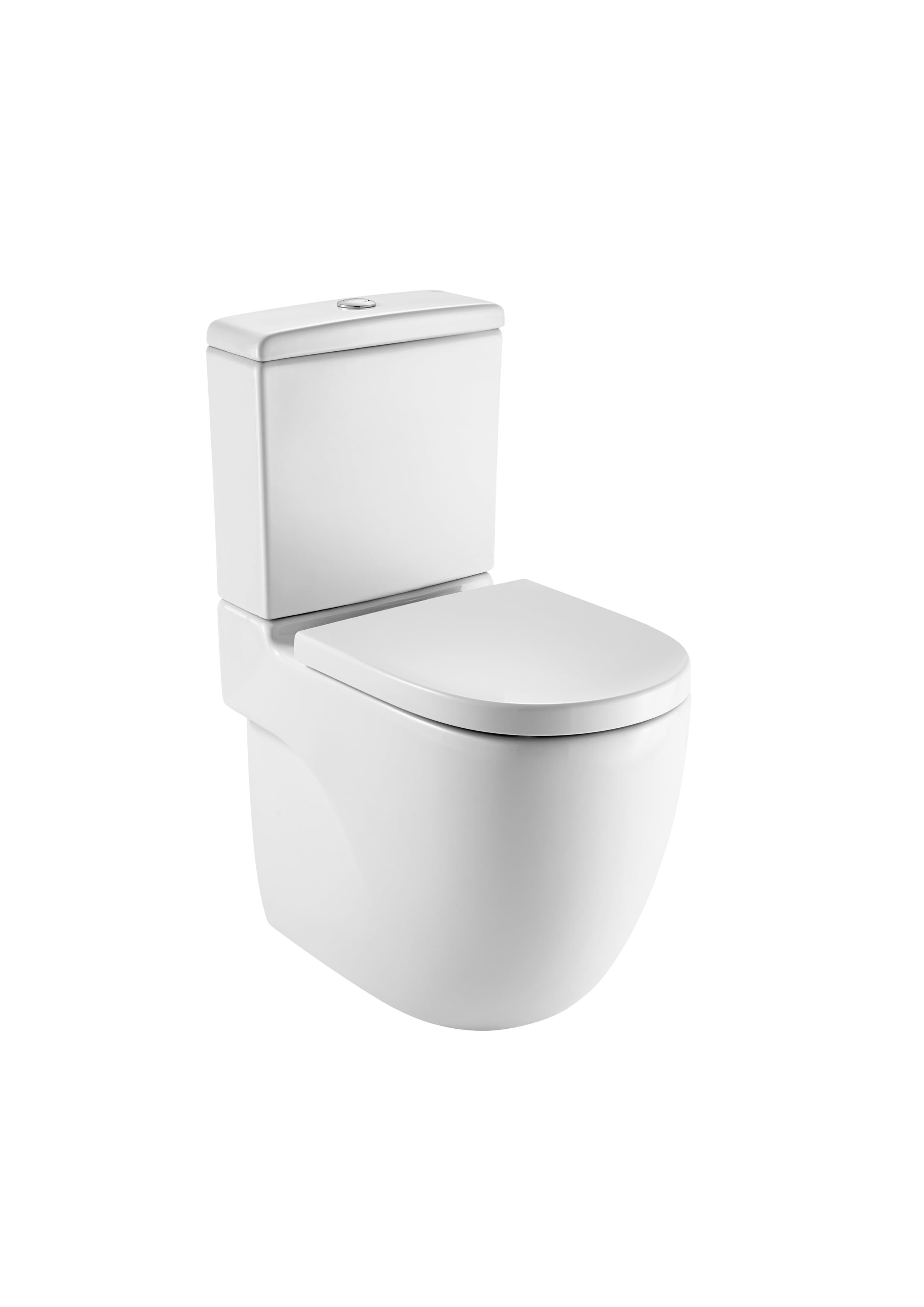 Vitreous china closed-coupled wc with dual outlet. P-Trap or S-Trap 305 mm. Roca A34224B000