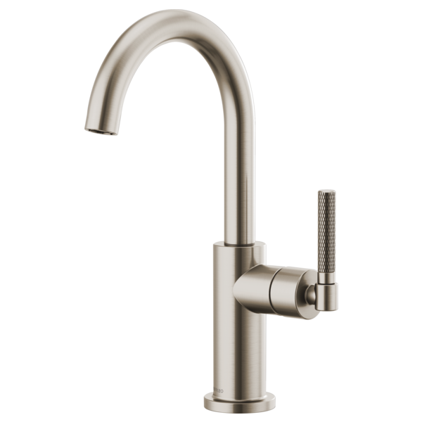 LITZE® Bar Faucet with Arc Spout and Knurled Handle Kit Brizo 61043LF-SS