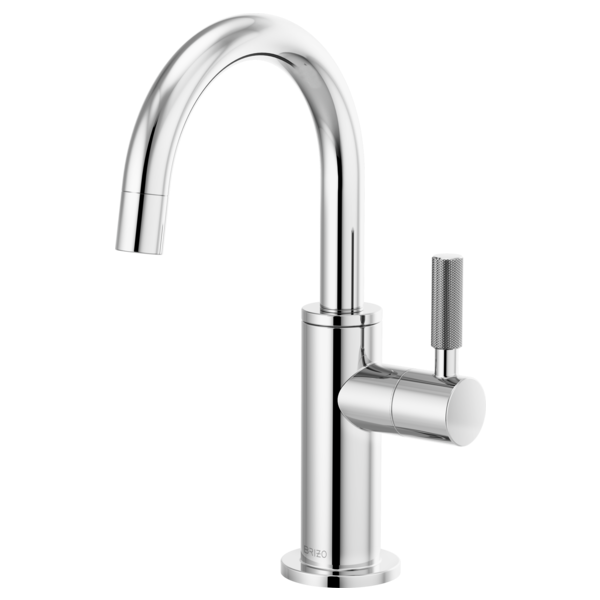 LITZE® Beverage Faucet with Arc Spout and Knurled Handle Brizo 61343LF-C-PC