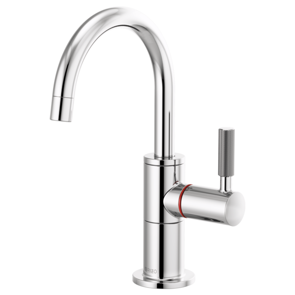 LITZE® Instant Hot Faucet with Arc Spout and Knurled Handle Brizo 61343LF-H-PC