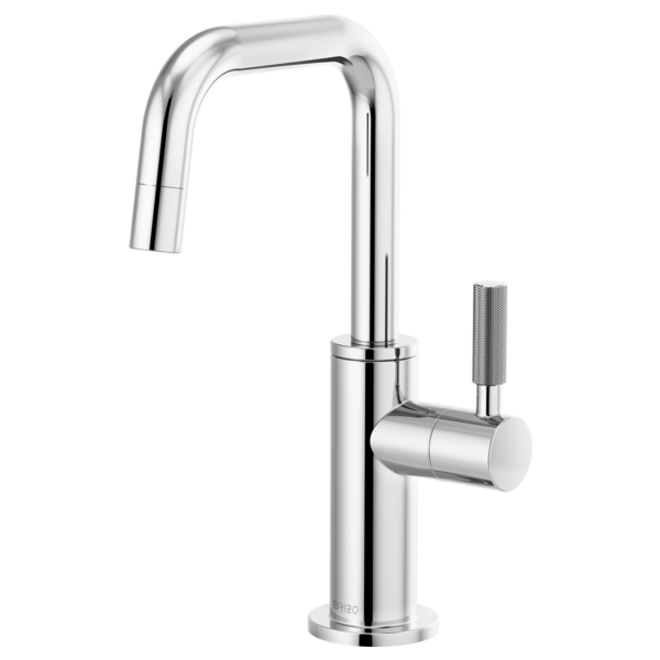 LITZE® Beverage Faucet with Square Spout and Knurled Handle Brizo 61353LF-C-PC