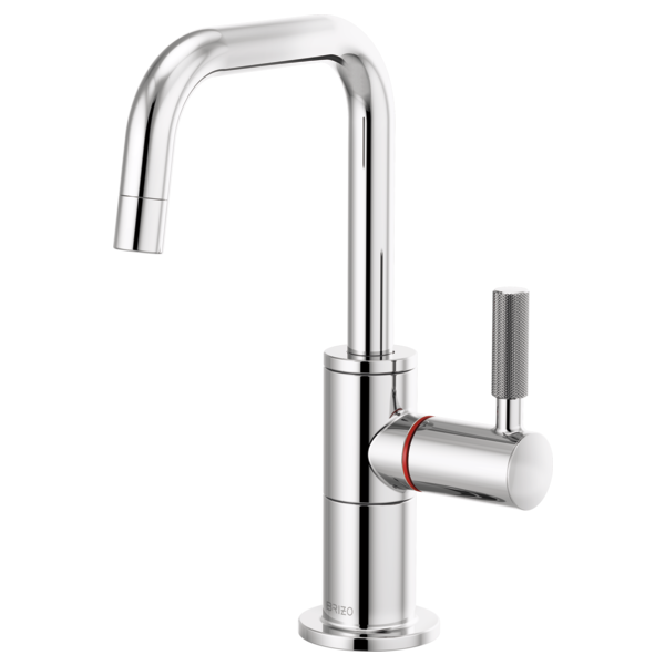 LITZE® Instant Hot Faucet with Square Spout and Knurled Handle Brizo 61353LF-H-PC