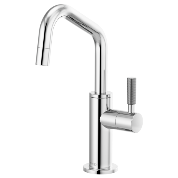 LITZE® Beverage Faucet with Angled Spout and Knurled Handle Brizo 61363LF-C-PC