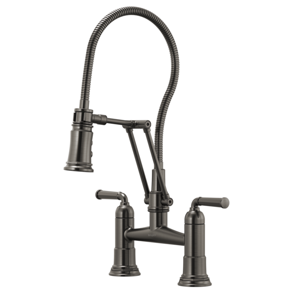 ROOK® Articulating Bridge Faucet with Finished Hose Brizo 62174LF-SL