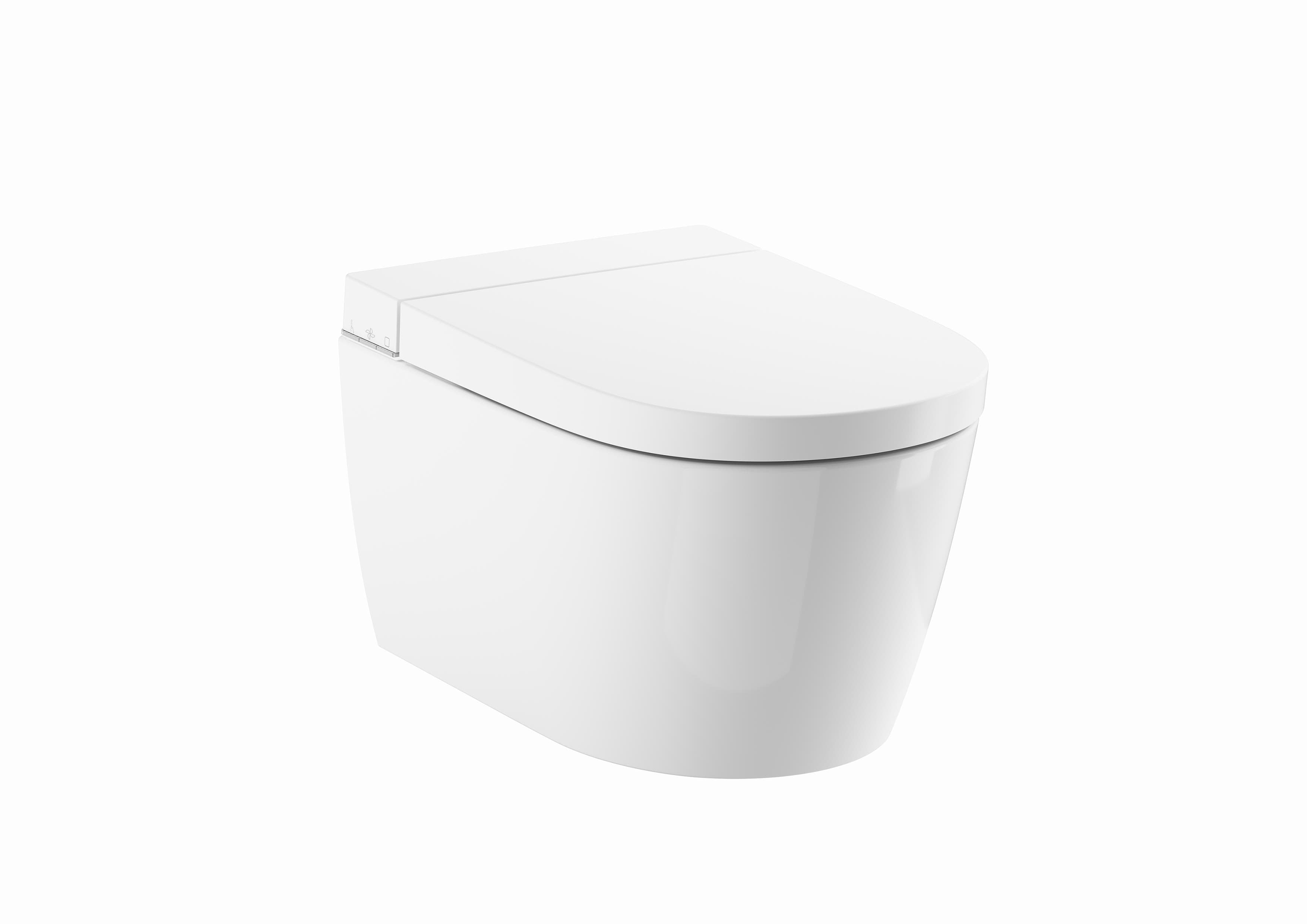 In-Wash® Ona wall-hung smart toilet, Rimless® dual outlet (3/4.5L) Roca RS80313F002